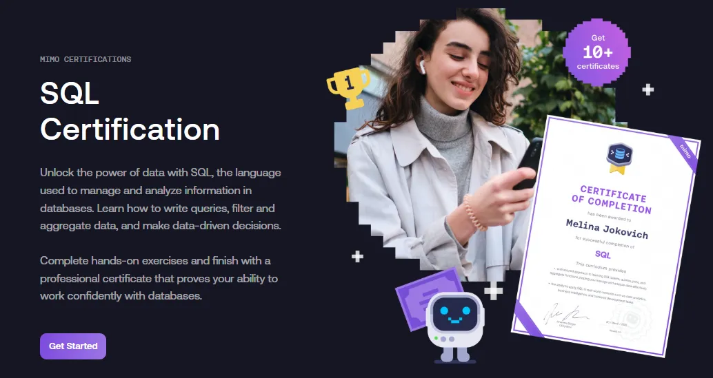 Mimo SQL Certification