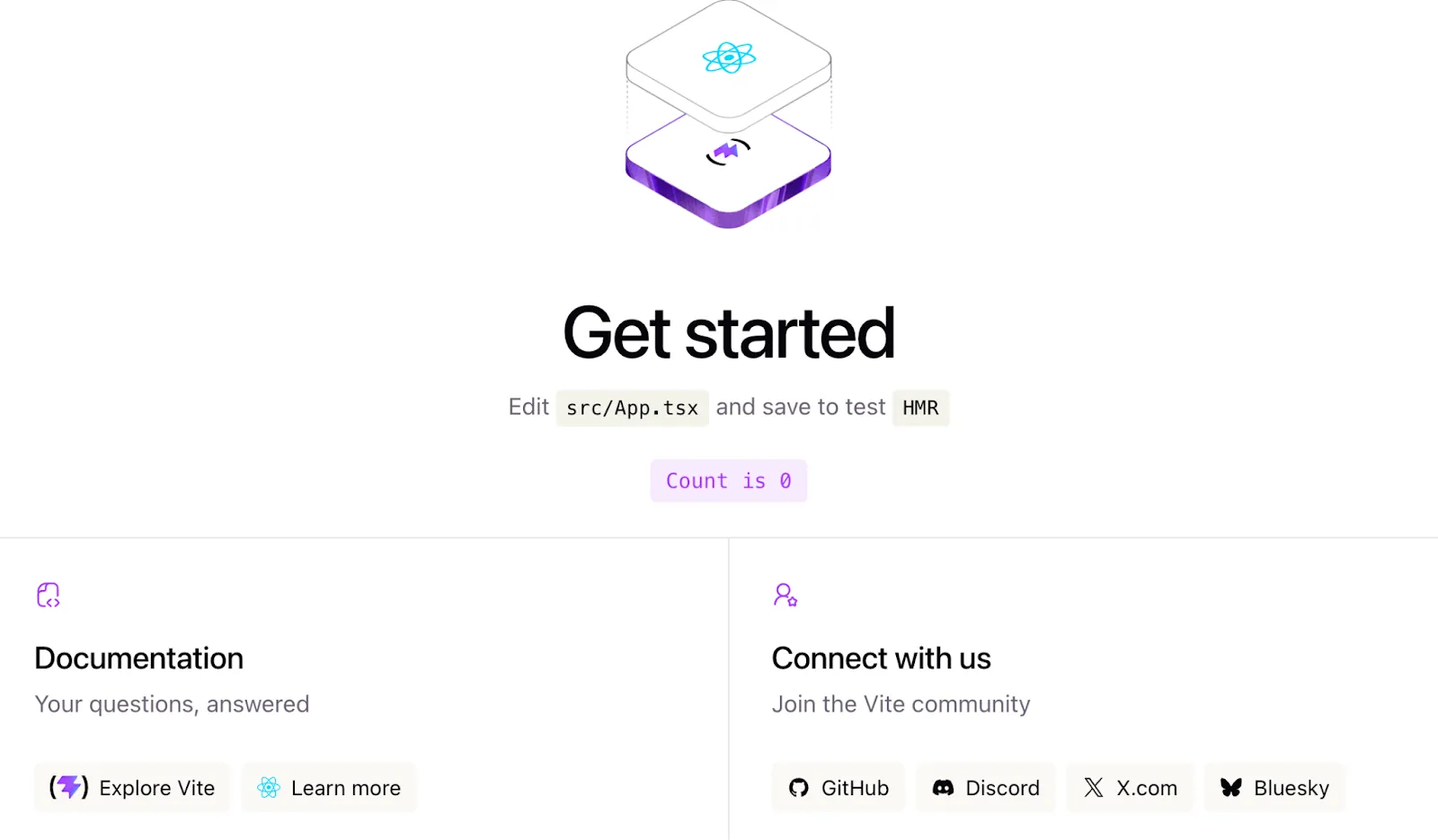 Getting started in Vite