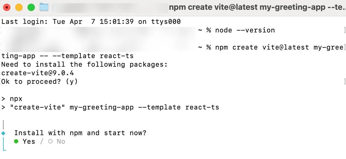 Creating your React app project