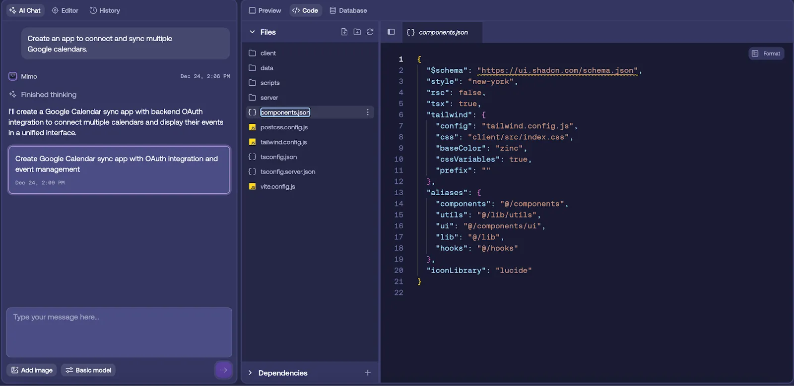 Mimo Building Experience Files View
